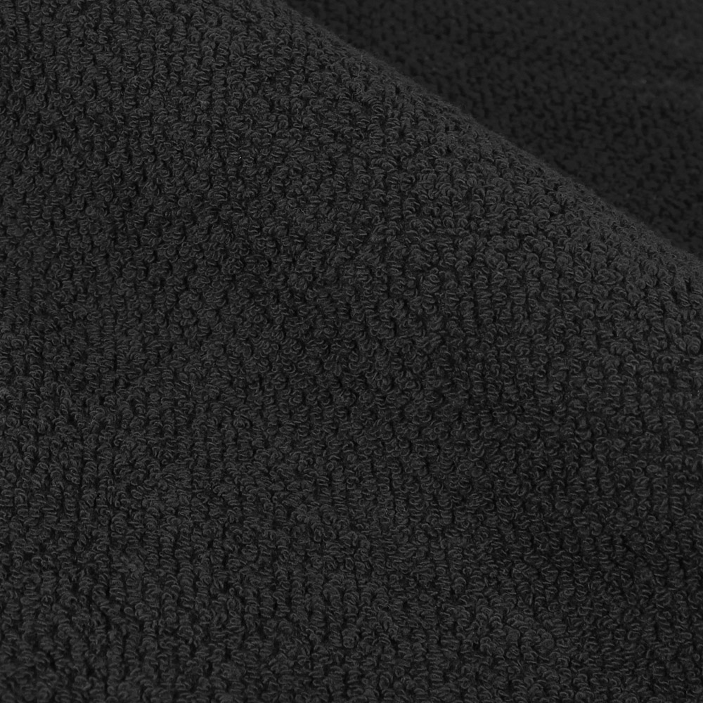 furn. Textured Cotton Black Bath Sheet Image 3