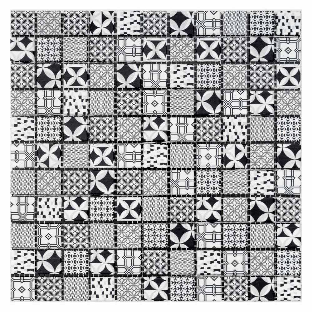 House of Mosaics Casablanca Monochrome Self Adhesive Mosaic Tile Image 2