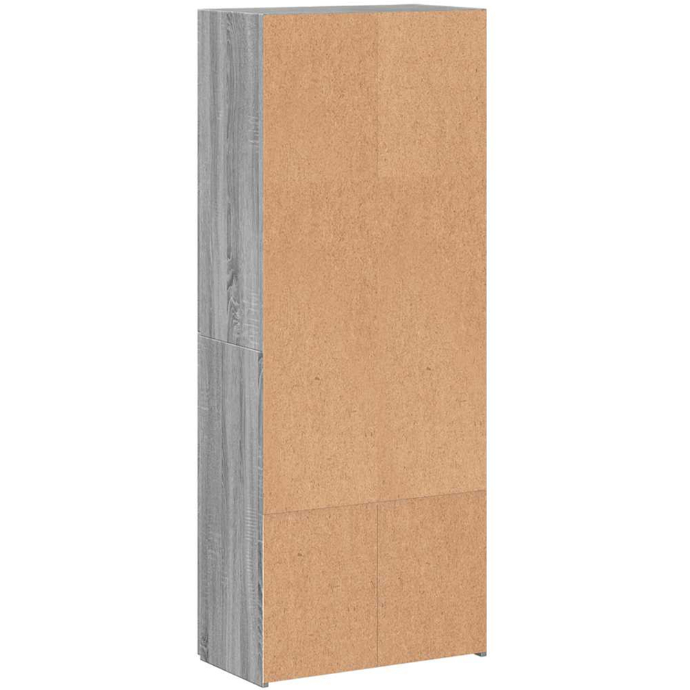 vidaXL 2 Door 4 Compartment Grey Sonoma Tall File Cabinet Image 6
