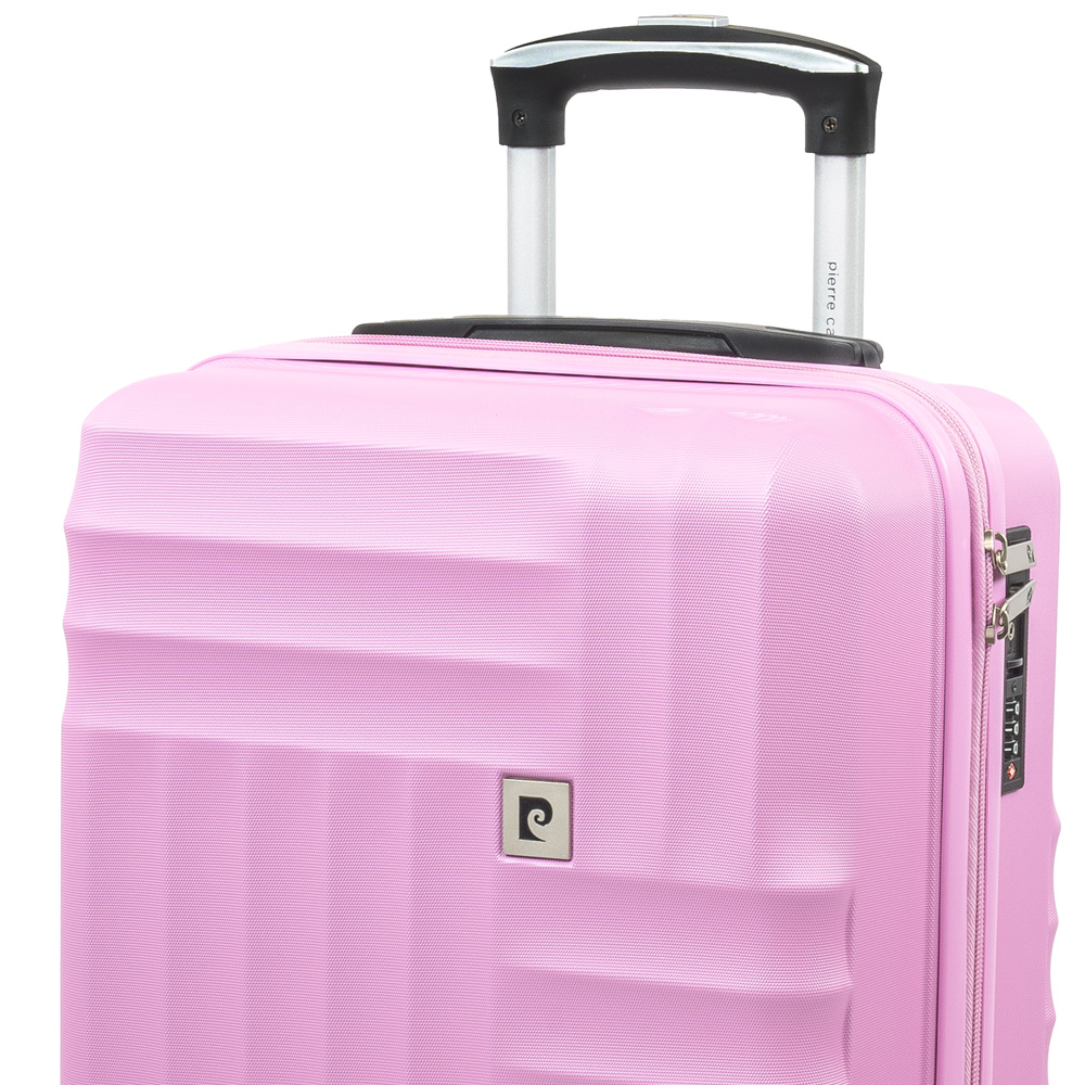 Pierre Cardin Small Pink Trolley Suitcase Image 2