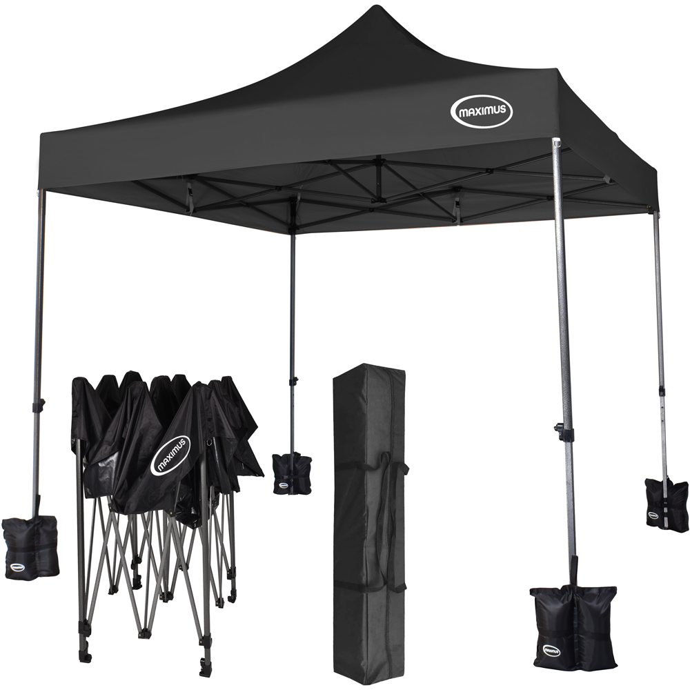 Maximus Black Pop Up Outdoor Gazebo 3 x 3m Image 2
