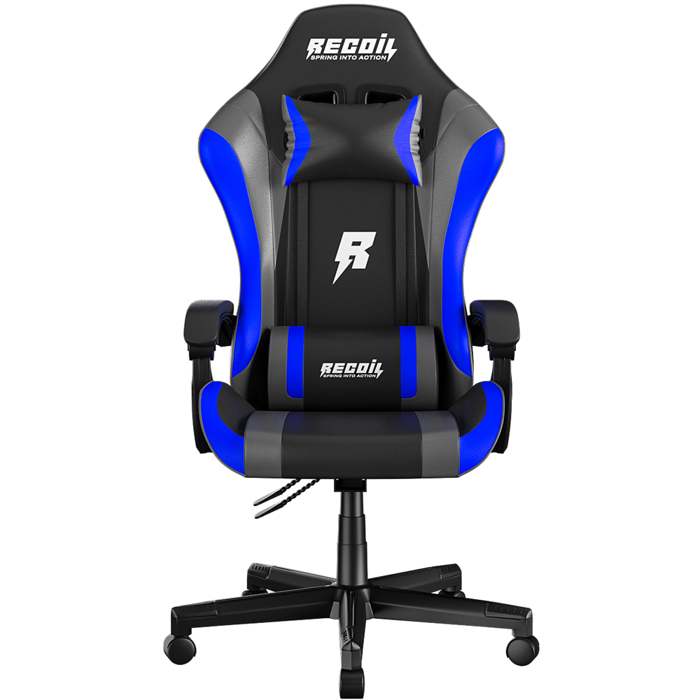 Recoil Vortex Black and Blue Gaming Chair Image 2