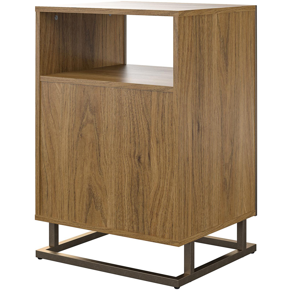 Novogratz Regal 3 Shelf Walnut Turntable Stand Image 3