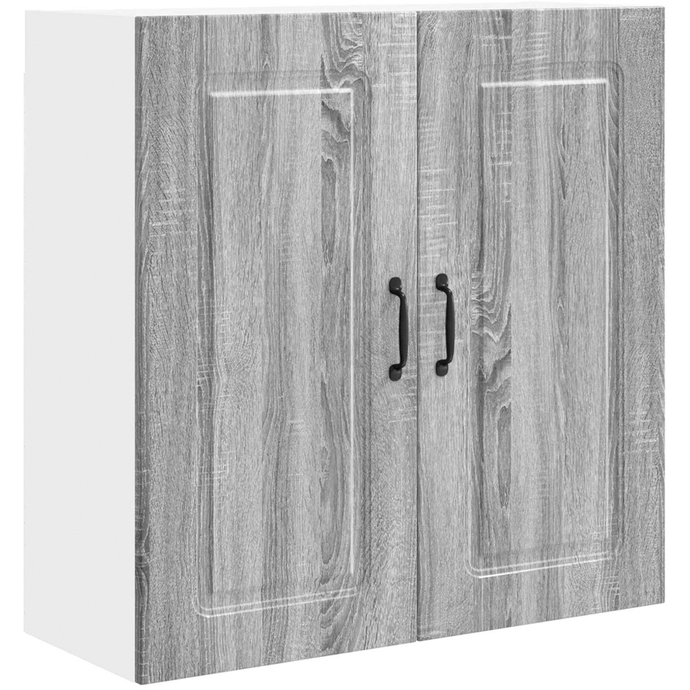 vidaXL 2 Door Grey Sonoma Kitchen Wall Cabinet Image 2