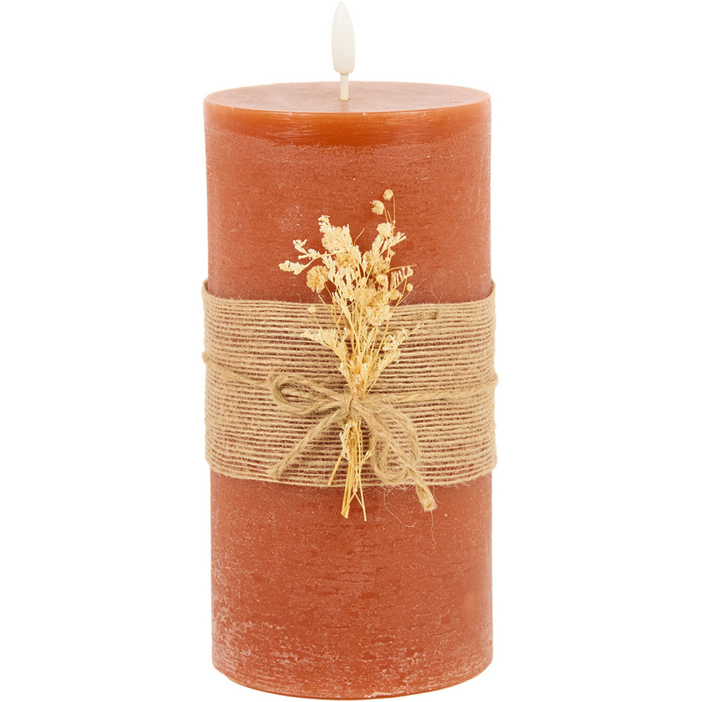 Hessian Autumn LED Candle Image 2