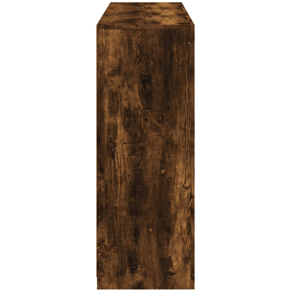 vidaXL 2 Door 8 Shelf Smoked Oak Sideboard with RGB LED Lights Image 9