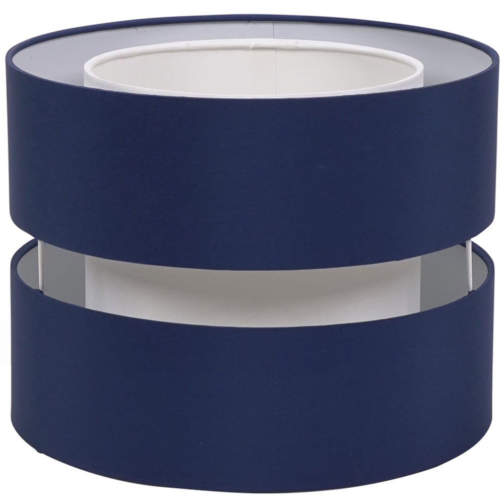 ValueLights Sophia 2 Tier Navy Ceiling Light Shade Small Image 1
