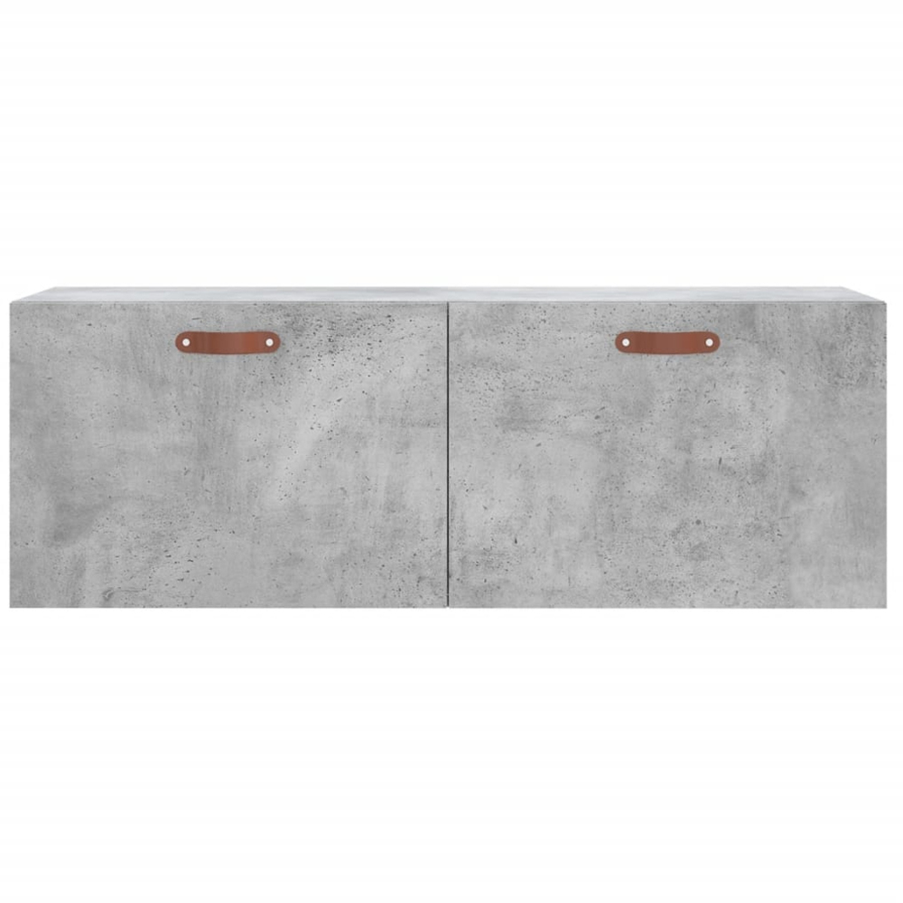 vidaXL 2 Door Concrete Grey Wall Cabinet Image 5
