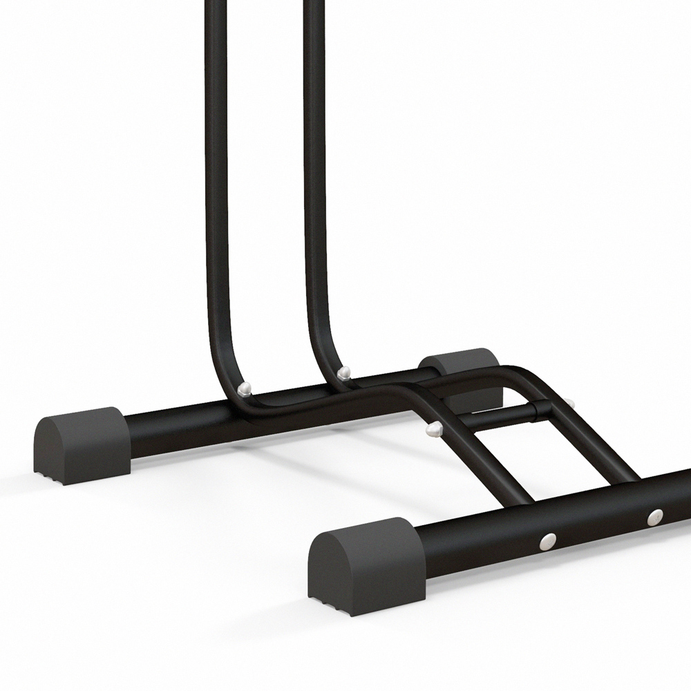SPORTNOW Black Adjustable Vertical and Horizontal Bike Rack Image 4
