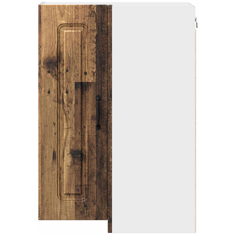vidaXL 2 Door Old Wood Kitchen Wall Corner Cabinet Image 4