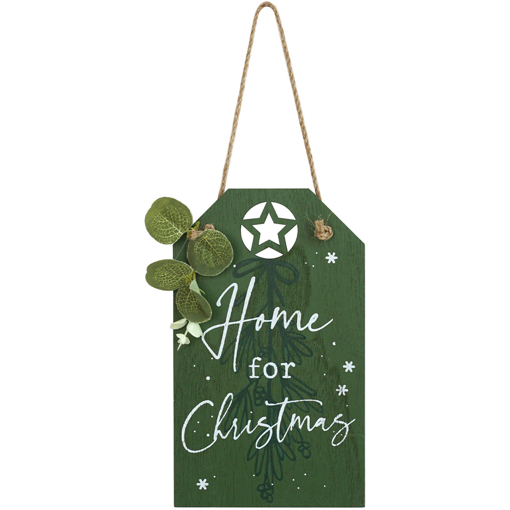 Mistletoe Cottage Home Plaque Hanging Ornament Image 2