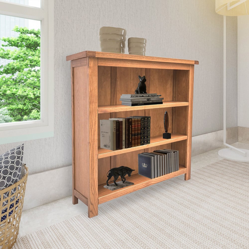 Trivento 3 Shelf Light Wood Bookcase Image 8