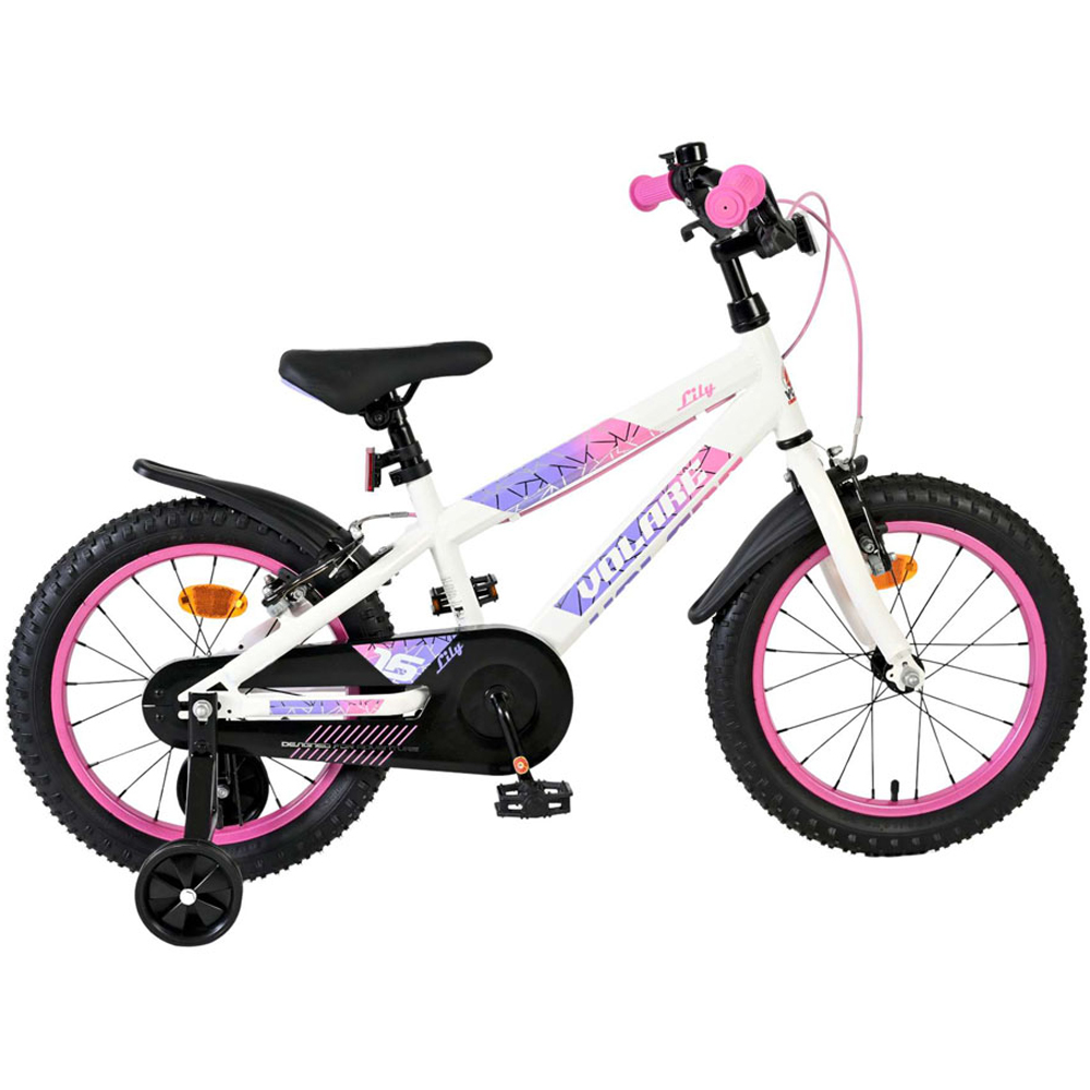 Volare Lily Kids 16 inch Multicolour Bike with Stabilisers Image 6