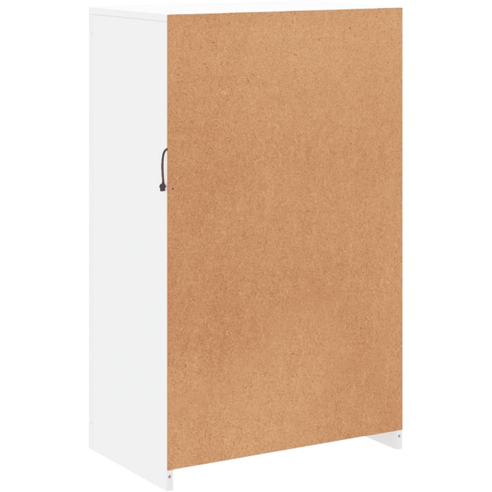 vidaXL 2 Door 2 Shelf LED Grey Sonoma Side Cabinet Image 7