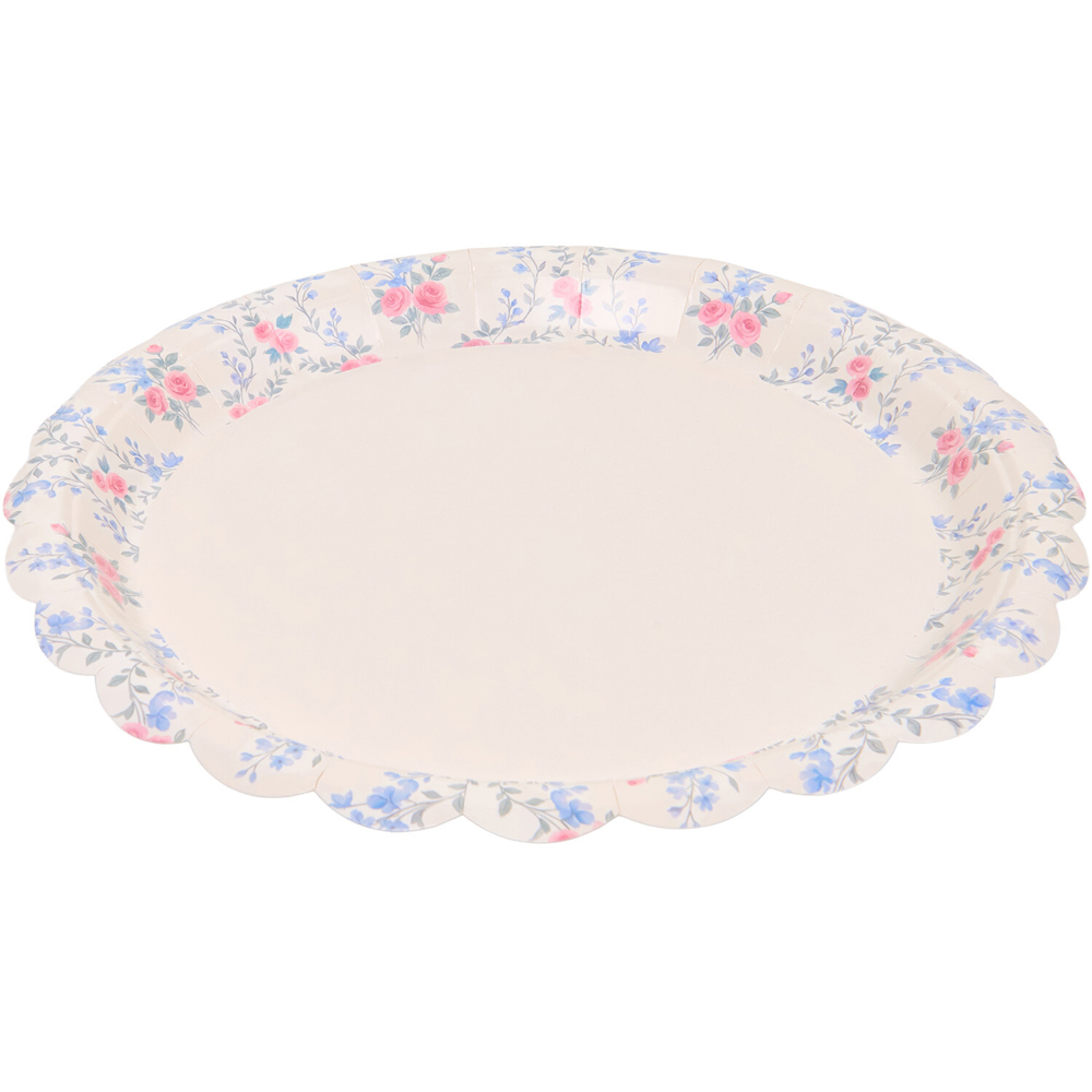 Pack of 10 Modern Floral Plates Image 9