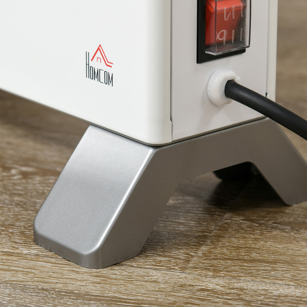 HOMCOM White Electric Freestanding Convector Heater with LED Display and Remote 2000W Image 4