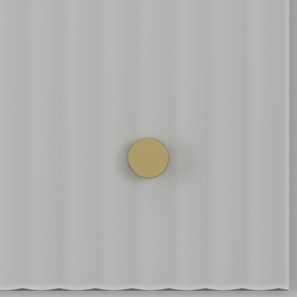 Fluted Clear Glass Kitchen Splashback with Brass Caps 600 x 750 x 4mm Image 3