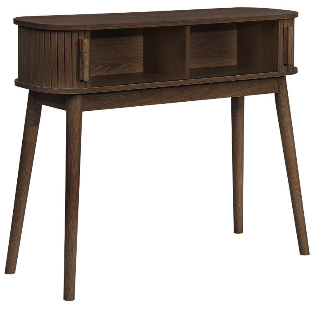 Birlea Axel 2 Door Walnut Fluted Console Table Image 3