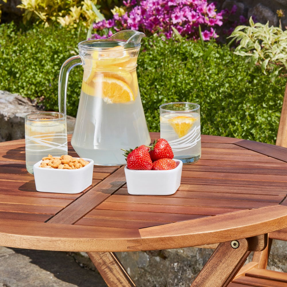 Garden Gear Cariad 2 Seater Acacia Bistro Set Image 4