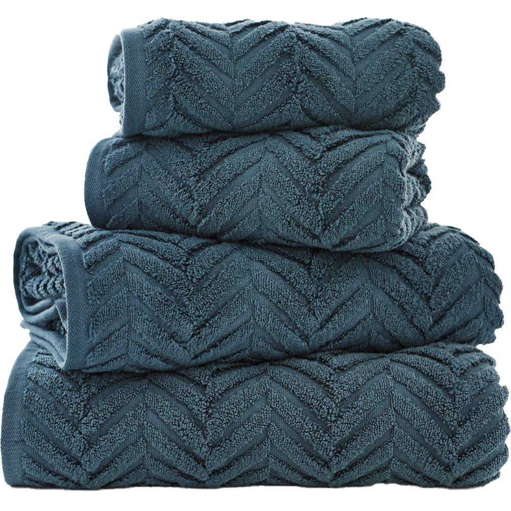 The Lyndon Company Catalonia Petrol Hand Towel 2 Pack Image