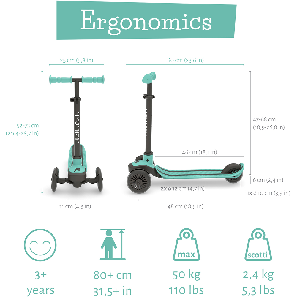 Chillafish Scotti Mint 3 Wheel Scooter Image 9
