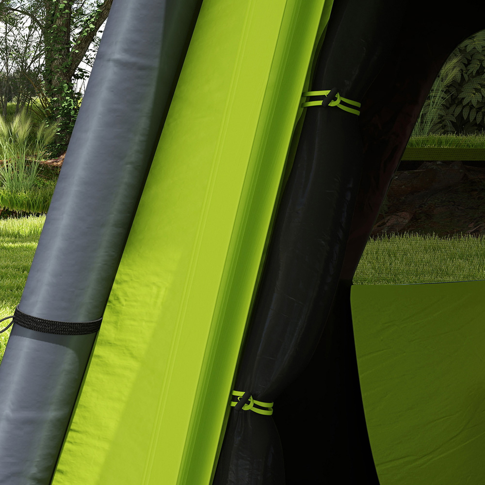 Outsunny 2 Person Easy Setup Inflatable Camping Tent with Pump Green Image 3