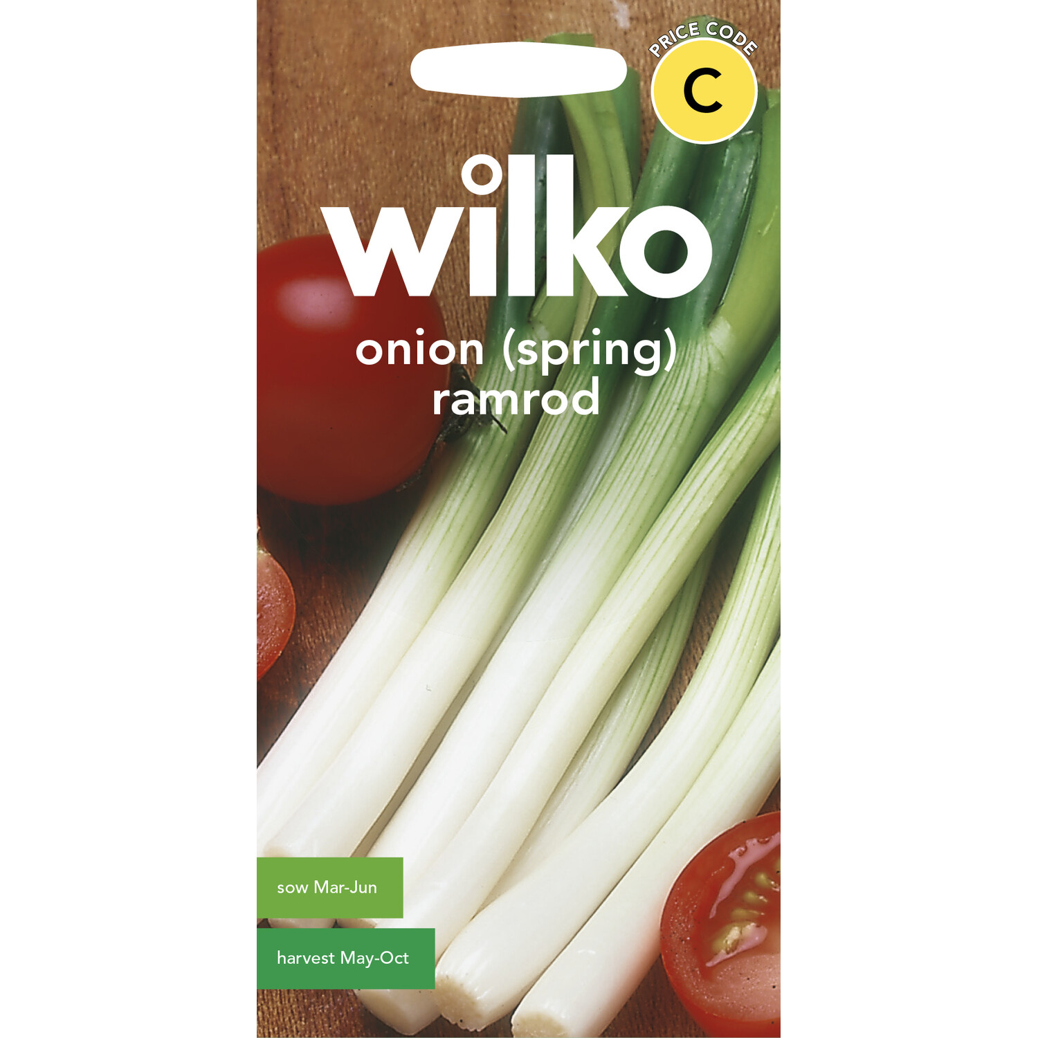 Wilko Spring Onion Ramrod Seeds and Green Image 1