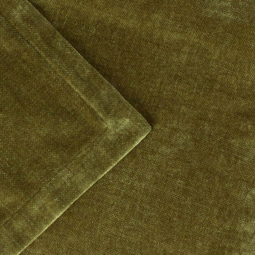 Yard Olive Heavy Chenille Velvet Throw 150 x 200cm Image 2