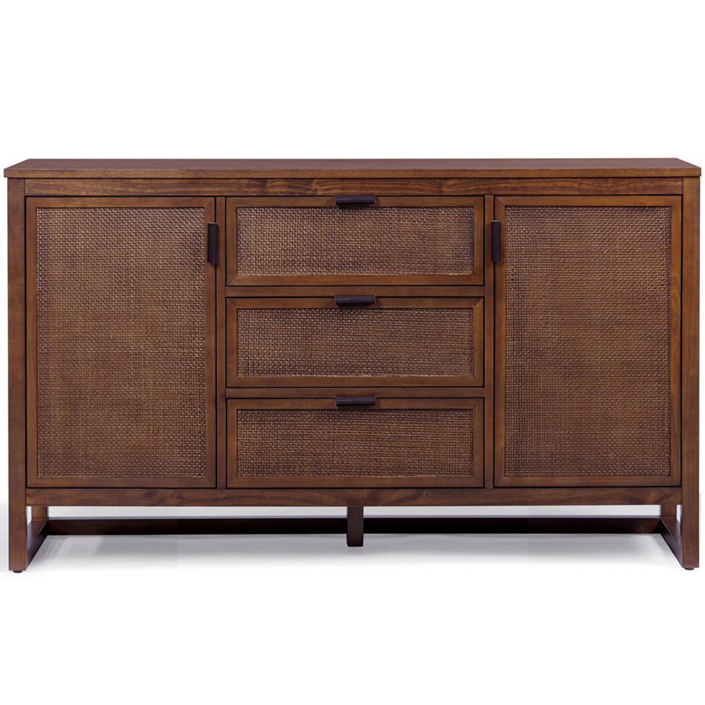 Teamson Home Hatteras 2 Door 3 Drawer Walnut Sideboard Image 3