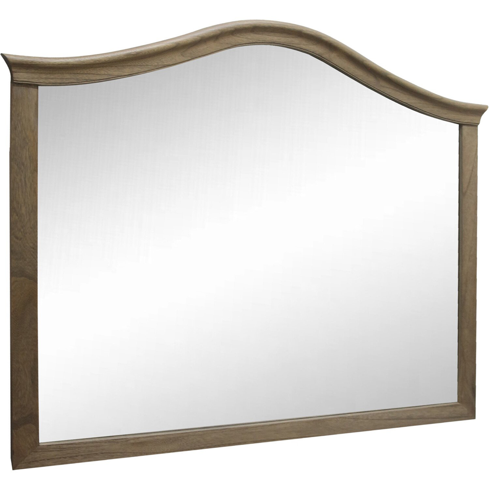 Rosemont Wooden Over Mantle Mirror Brown Image 6