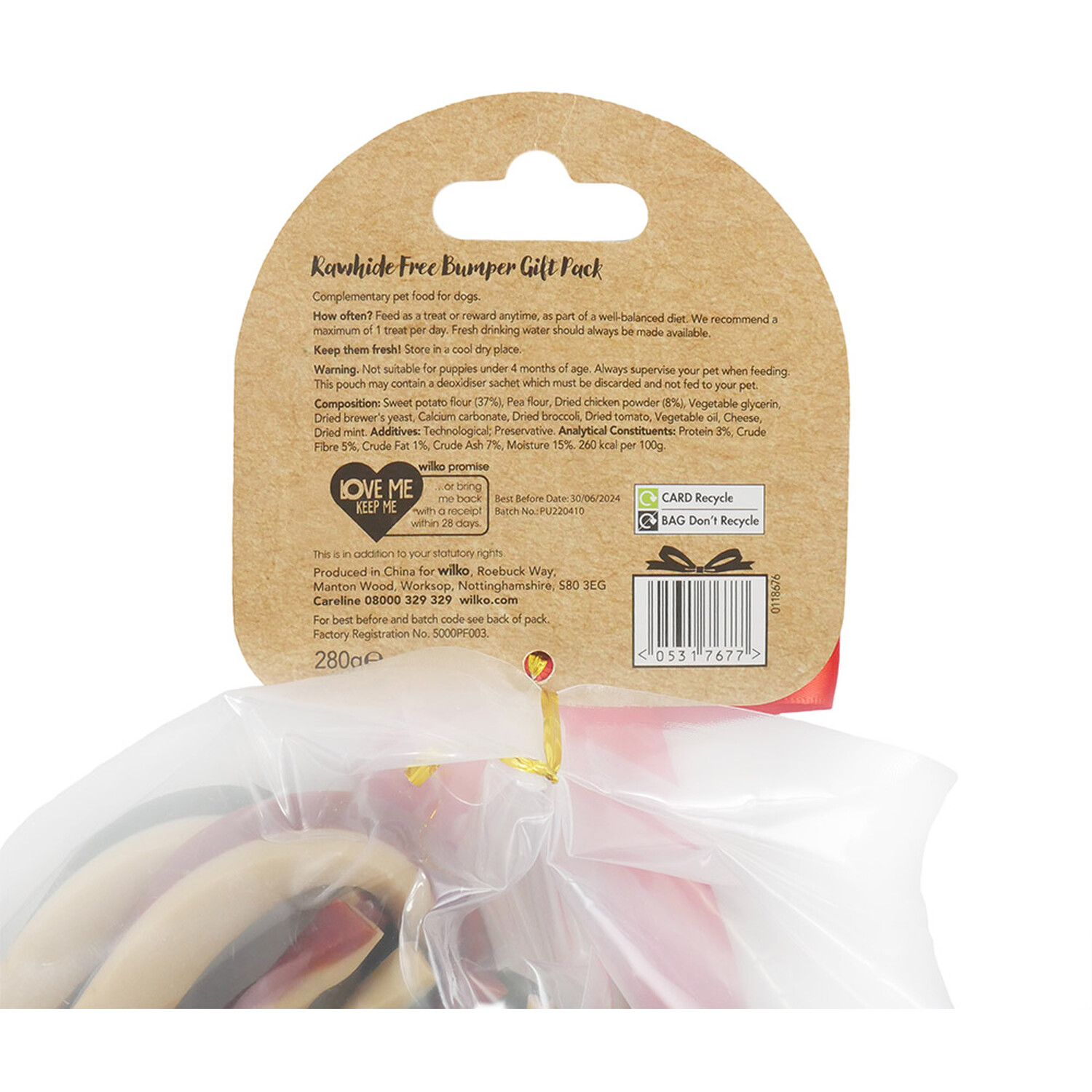 Rawhide Free Gift Bag Treats 280g - Multicolour Image 2