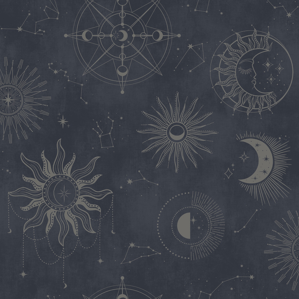 Holden Decor Cosmic Navy and Silver Wallpaper Image 1