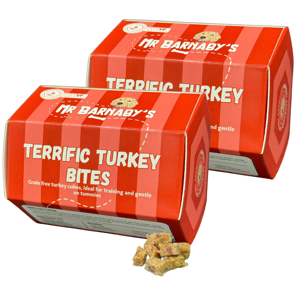 Mr Barnaby's Terrific Turkey Bites Dog Treats 2 Pack Image 1