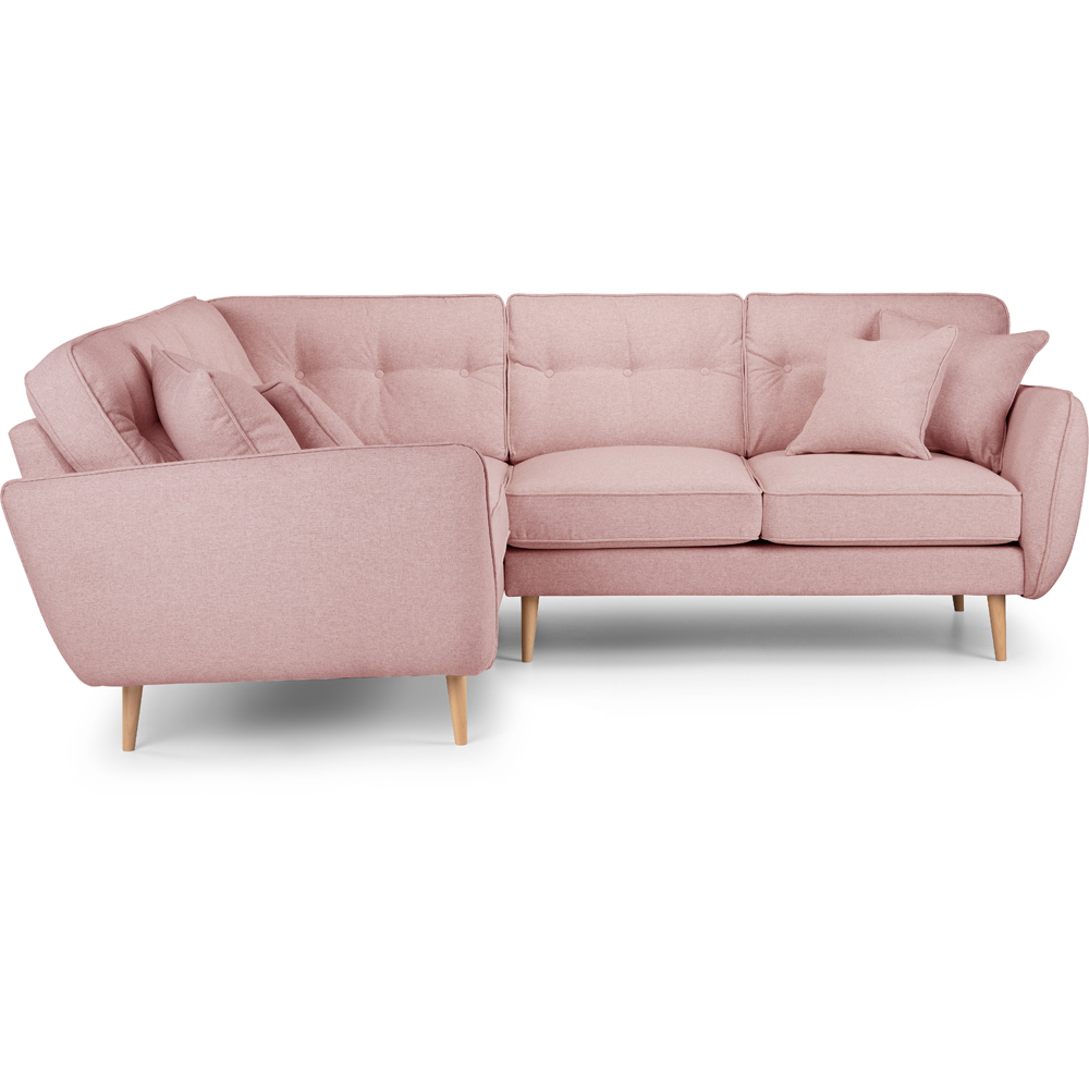Opry Faro 4 Seater Button Back Soft Pink Right Hand Corner Sofa Image 3