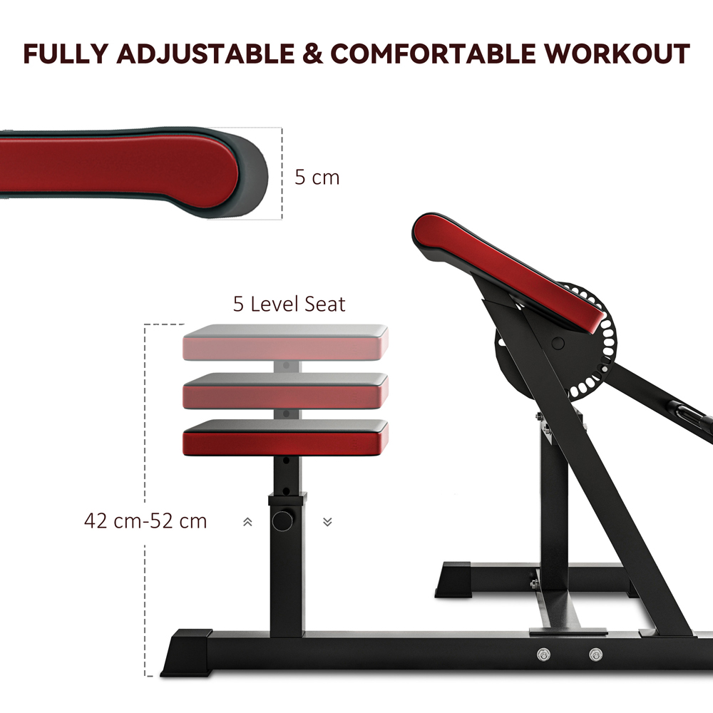 SPORTNOW Adjustable Preacher Curl Bench with Elbow Cushion Image 8