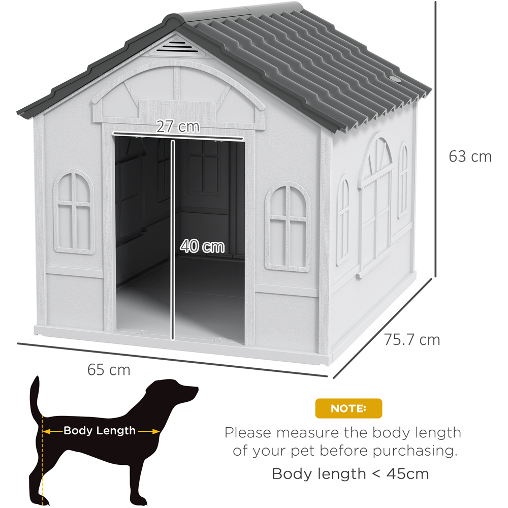 PawHut Grey Medium Dog Kennel Image 7