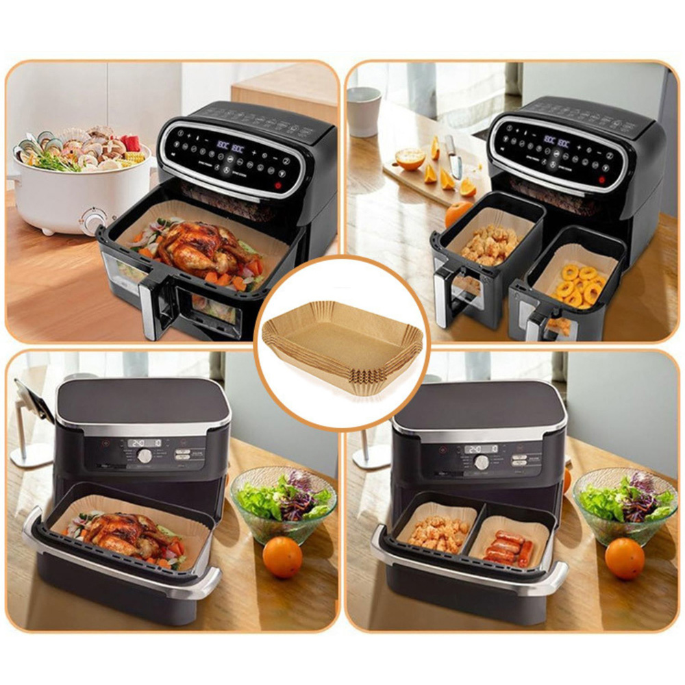 Home Source Paper Air Fryer Liners 22 x 14cm 130 Pack Image 4