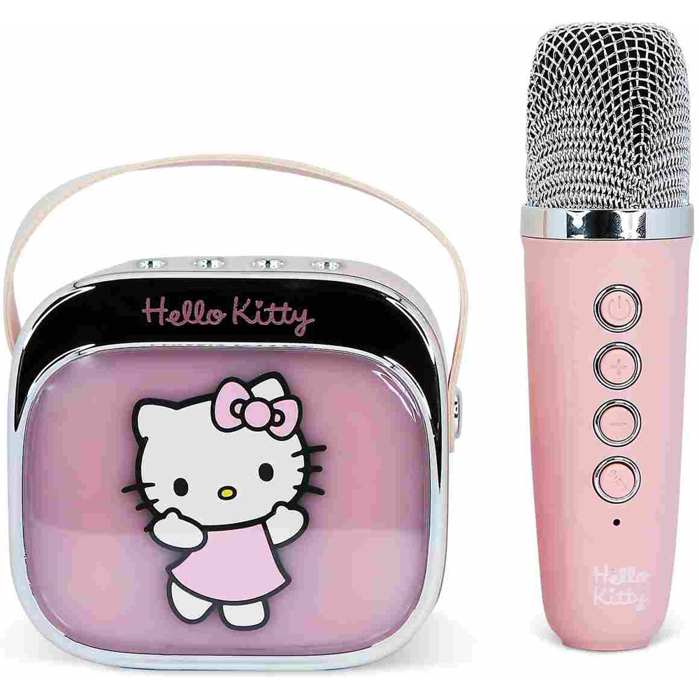 OTL Hello Kitty PopSing LED Light-Up Wireless Karaoke Speaker and Microphone Image 5