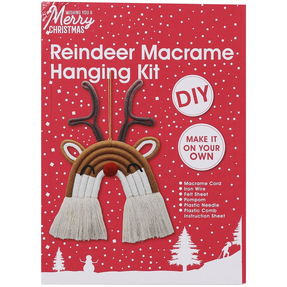 DIY Reindeer Macrame Hanging Kit Image 1