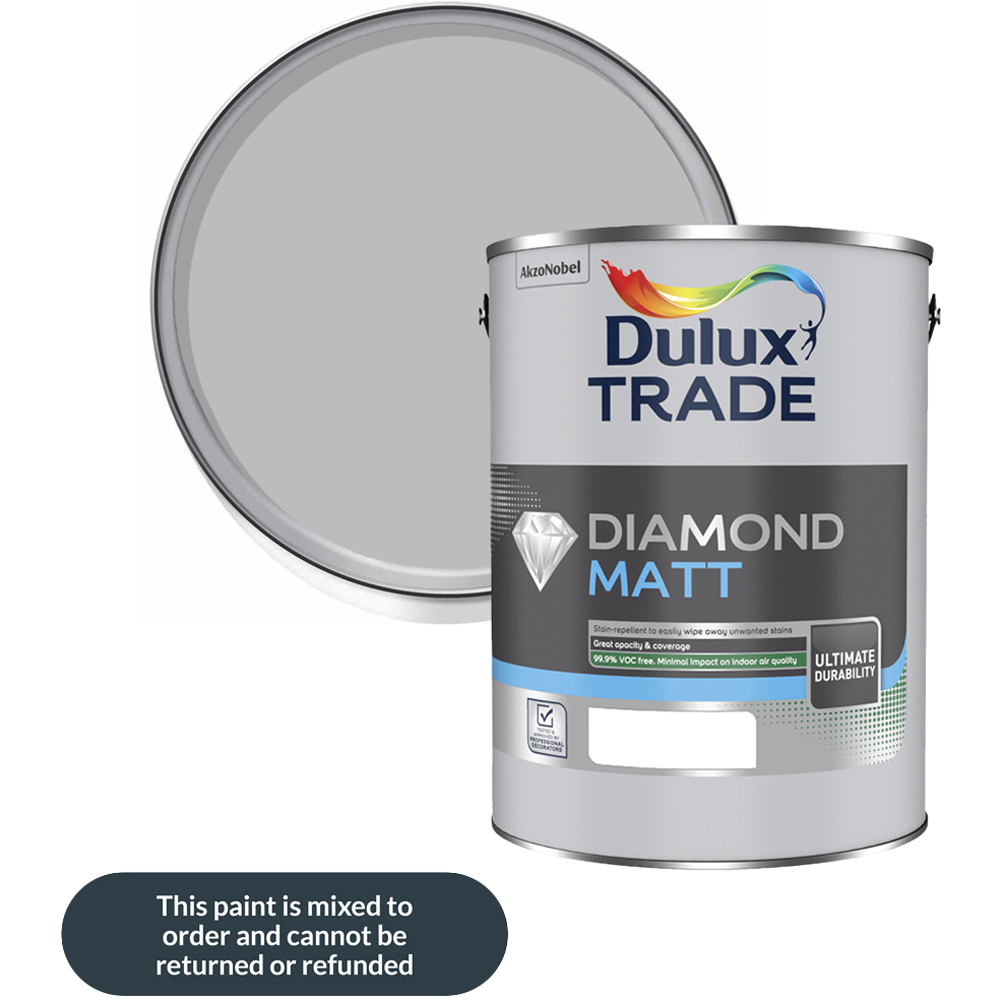 Dulux Trade Chic Shadow Walls and Ceilings Diamond Matt Paint 5L Image 1