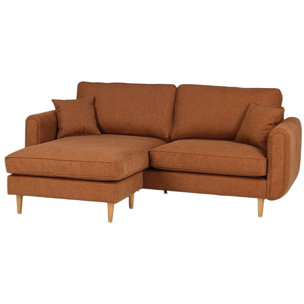 Oxford Reversible Chaise Sofa Brown Image 7