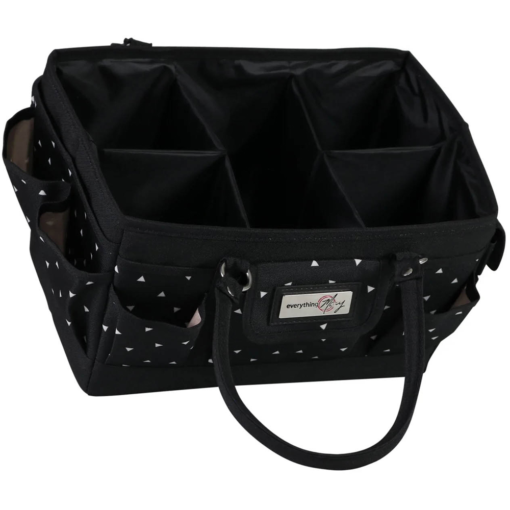 Everything Mary EVM12776-3 Black White Deluxe Store Collapsible Tote Caddy 30.5 x 22 x 19cm Image 4