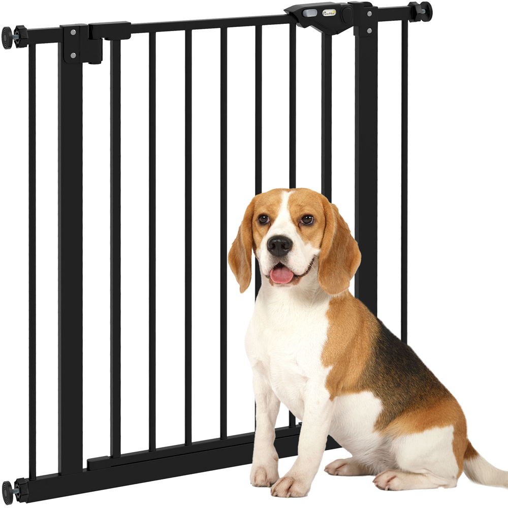 PawHut Black 74-80cm Pet Safety Gate Image 3