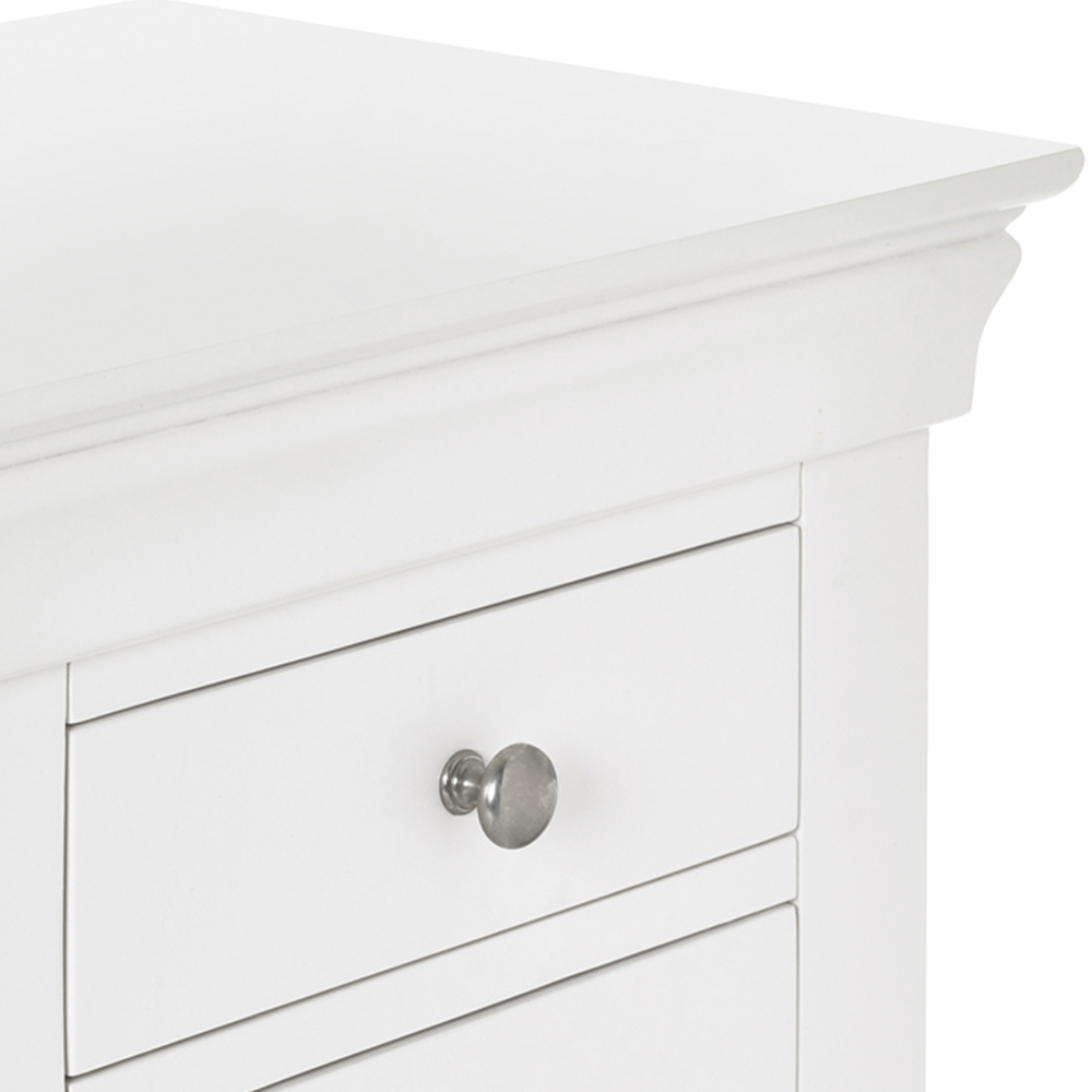 Julian Bowen Clermont Surf White Dressing Table Image 7
