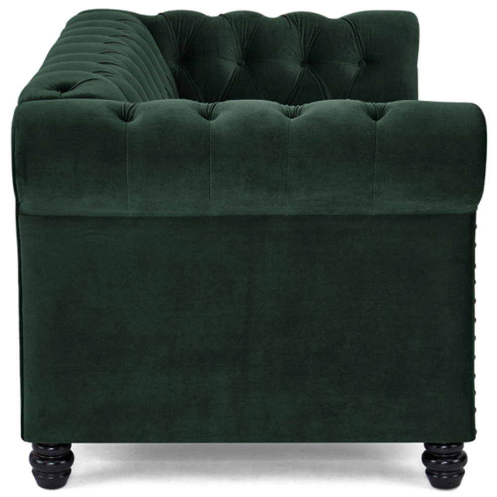 Home Detail Chesterfield 2 Seater Studded Green Velvet Sofa Image 7