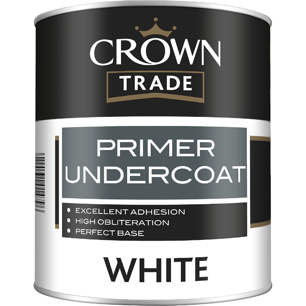 Crown Trade White Primer Undercoat 1L Image 2