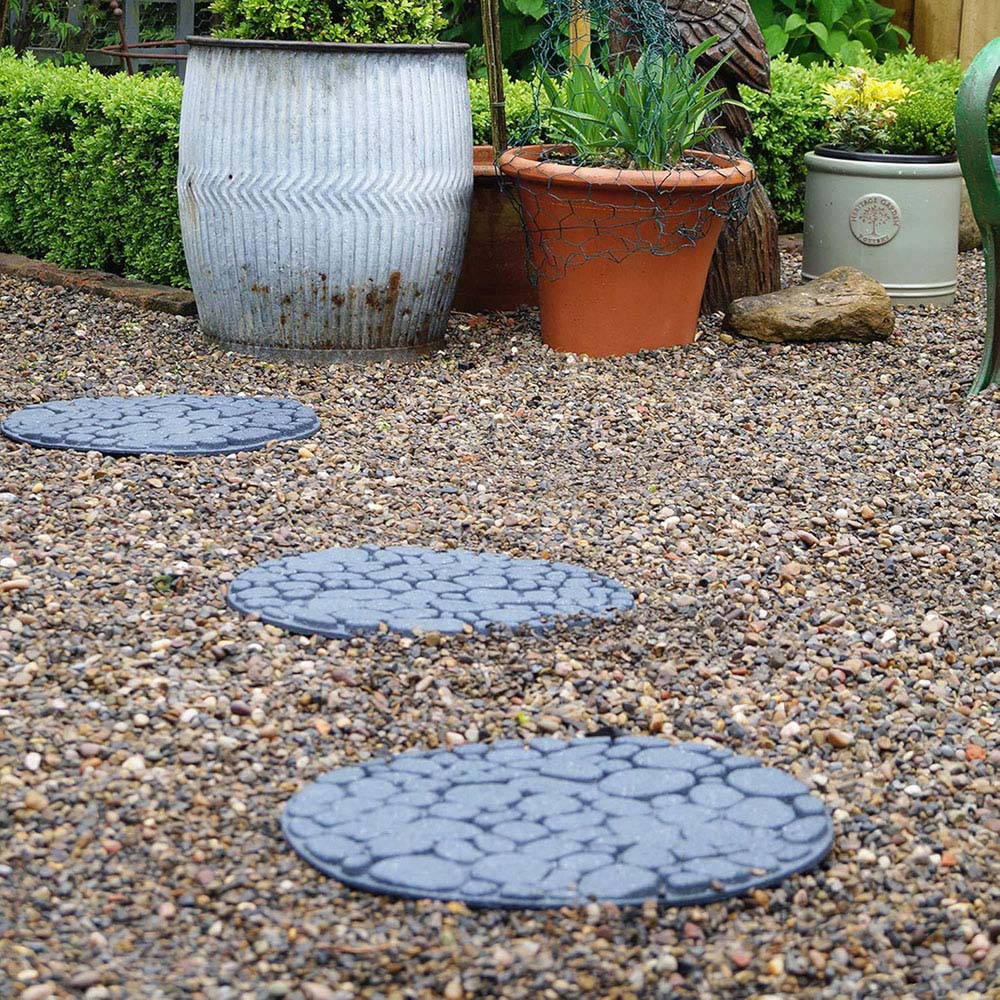 Primeur 45cm River Rock Grey Reversible Stepping Stone Image 3
