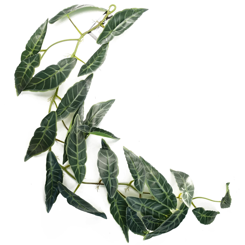 Leaf Dark Green Trailing Leaf Hanging Artificial Plant 4ft Image 1