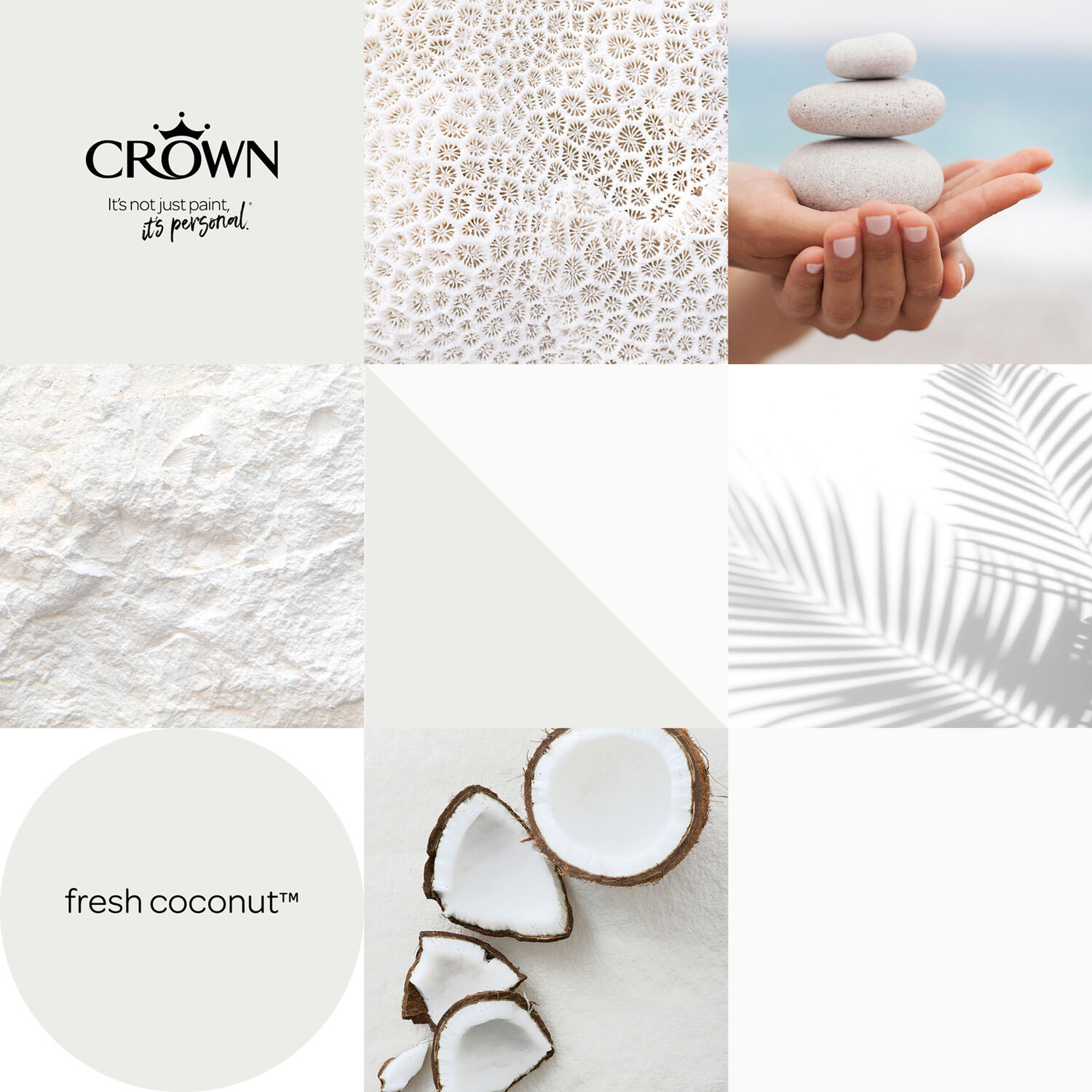 Crown Walls & Ceilings Fresh Coconut Matt Emulsion Paint 5L Image 7