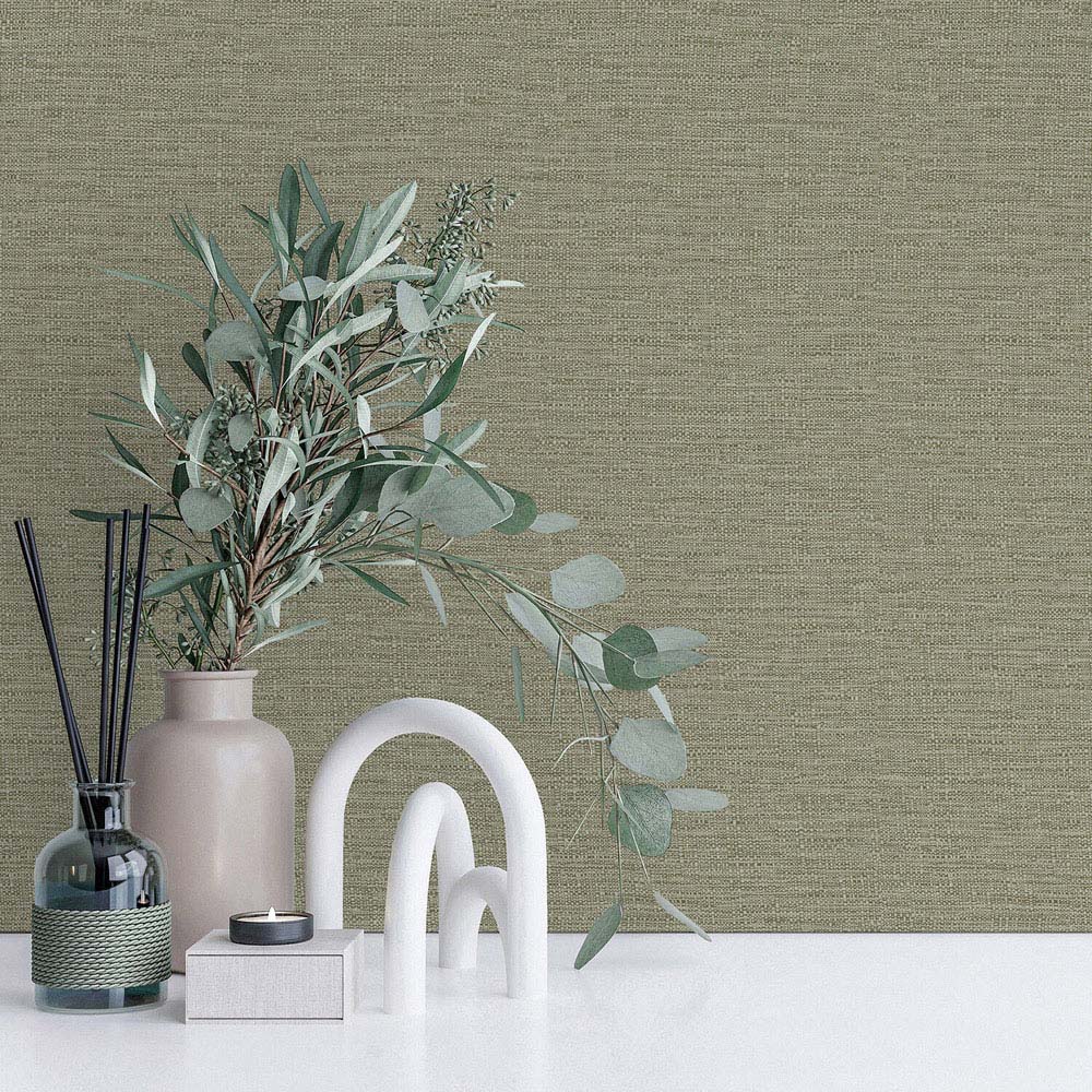 Telma Sage Textured Wallpaper Image 2